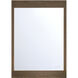 Mogano 42 X 30 inch Walnut Mirror