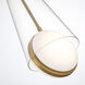 Solari LED 8 inch Gold Pendant Ceiling Light