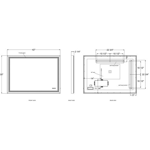 Artell 42 X 30 inch Silver Mirror