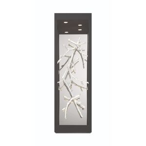 Aerie LED 6 inch Silver and Black Wall Sconce Wall Light, Both Indoor/Outdoor