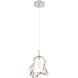 Norah 1 Light 5.5 inch Polished Nickel Standard Pendant Ceiling Light in Amber
