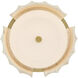 Roslington LED 11.5 inch Gold Flush Mount Ceiling Light