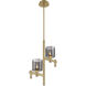 Decato 2 Light 5.5 inch Brushed Gold Pendant Ceiling Light