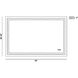 Aspen 55 X 55 inch Anodized Silver LED Mirror