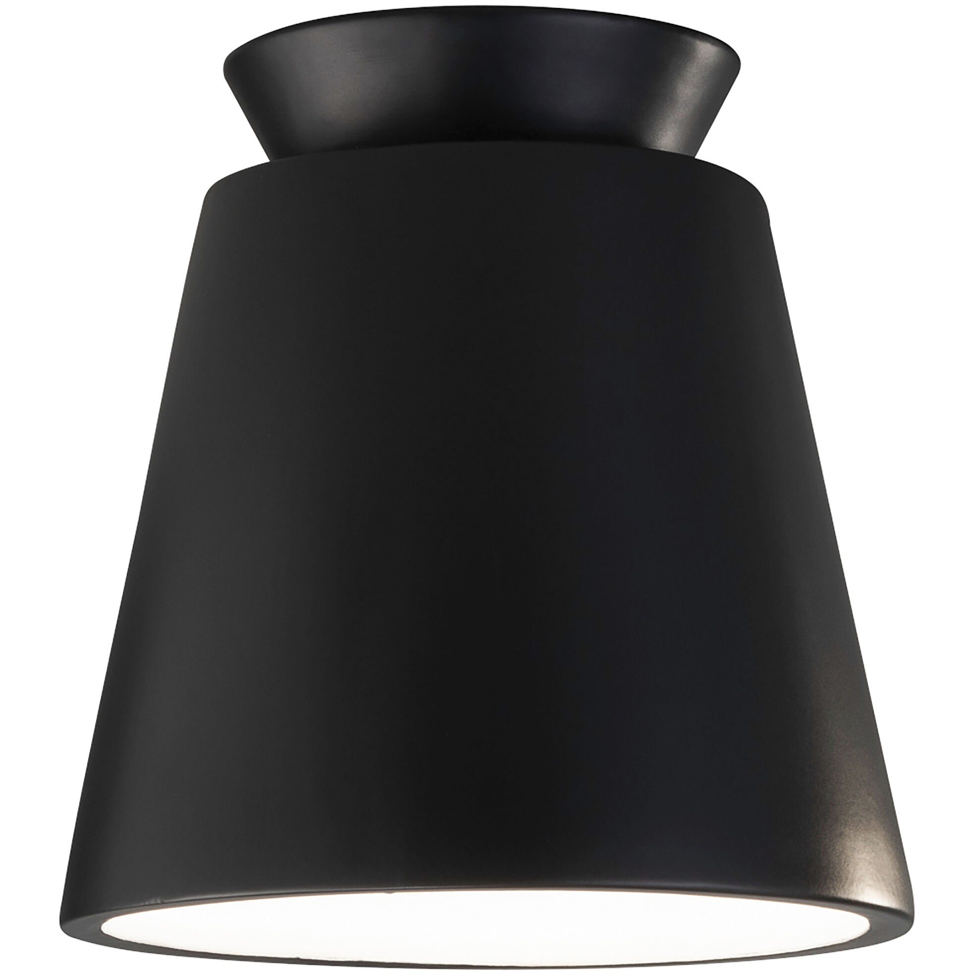 Radiance Collection 1 Light 7.5 inch Carbon Matte Black Outdoor Flush-Mount