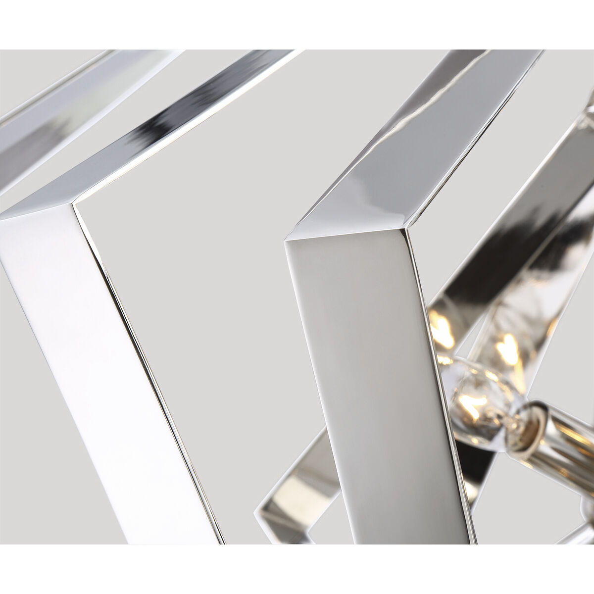 Downtown 10 Light 45 inch Chrome Chandelier Ceiling Light