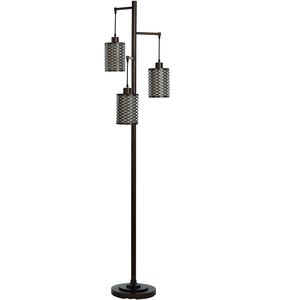 Cameron 72 inch 27 watt Rubbed Bronze Floor Lamp Portable Light