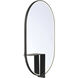 Linden 36 X 24 inch Matte Black LED Mirror