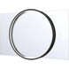 Trails 46 X 30 inch Matte Black LED Mirror