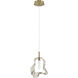 Norah 1 Light 5.5 inch Gold Standard Pendant Ceiling Light in Amber