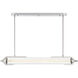 Espada Linear Chandelier Ceiling Light in Polished Nickel