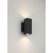 Arena 70 LED 7.09 inch Black Outdoor Wall Mount