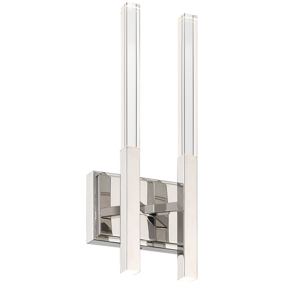 Benicio Wall Sconce Wall Light in Polished Nickel