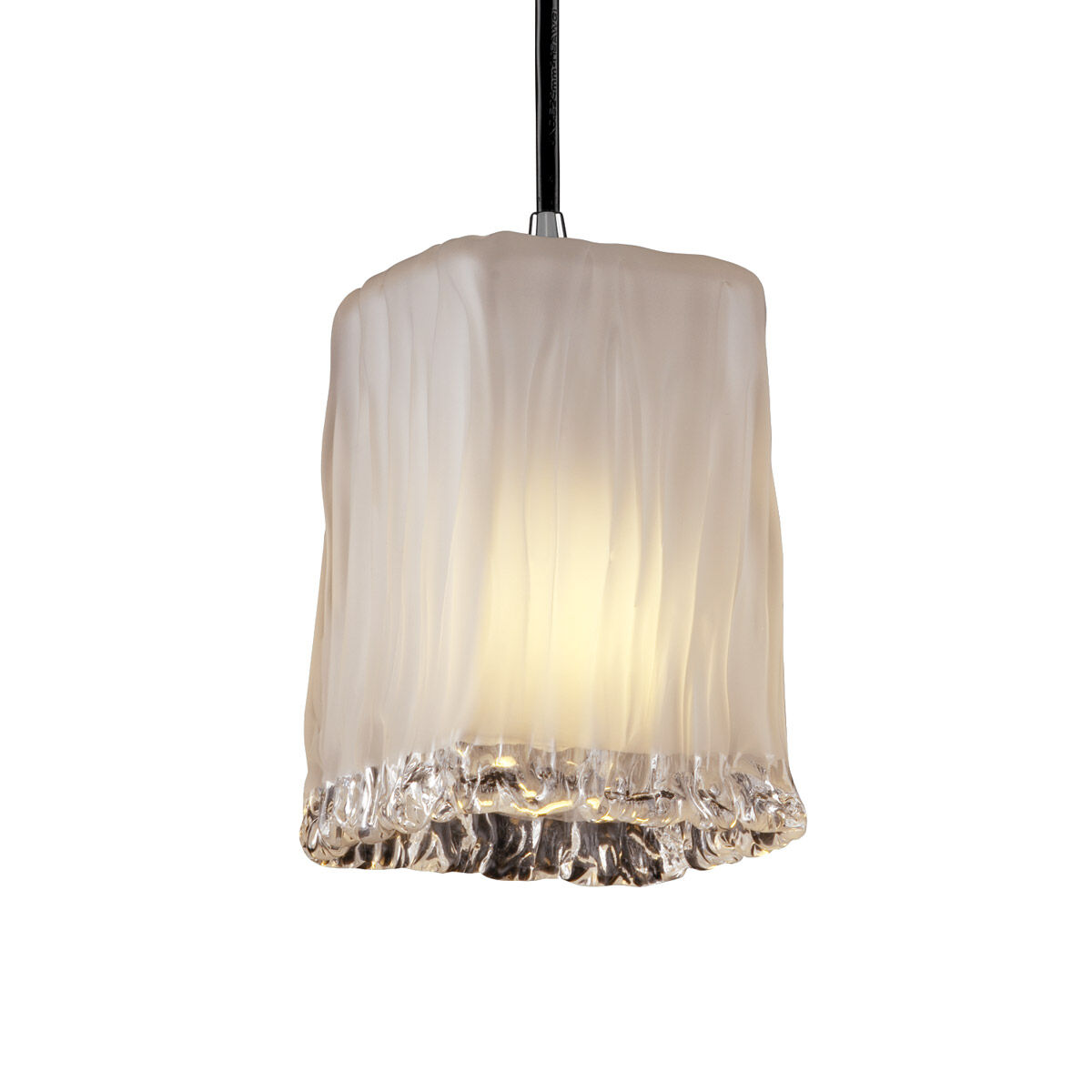Veneto Luce 1 Light 5 inch Polished Chrome Pendant Ceiling Light in White Frosted (Veneto Luce)