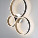 Verdura LED 24.5 inch Black Flush Mount Ceiling Light