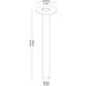 Orbit 8 watt Black Outdoor Bollard