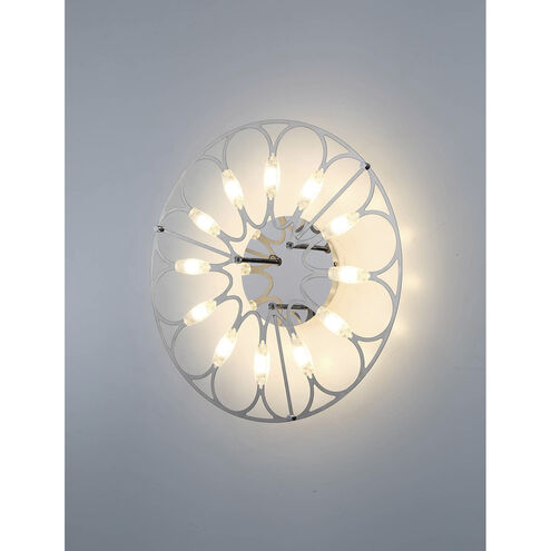 Rotolo LED Chrome Wall Sconce Wall Light, Medium