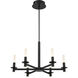 Torna LED 27.5 inch Black Chandelier Ceiling Light
