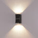 Ontario LED 6 inch Graphite Grey Outdoor Wall Mount