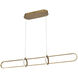 Berkley Linear Chandelier Ceiling Light in Gold