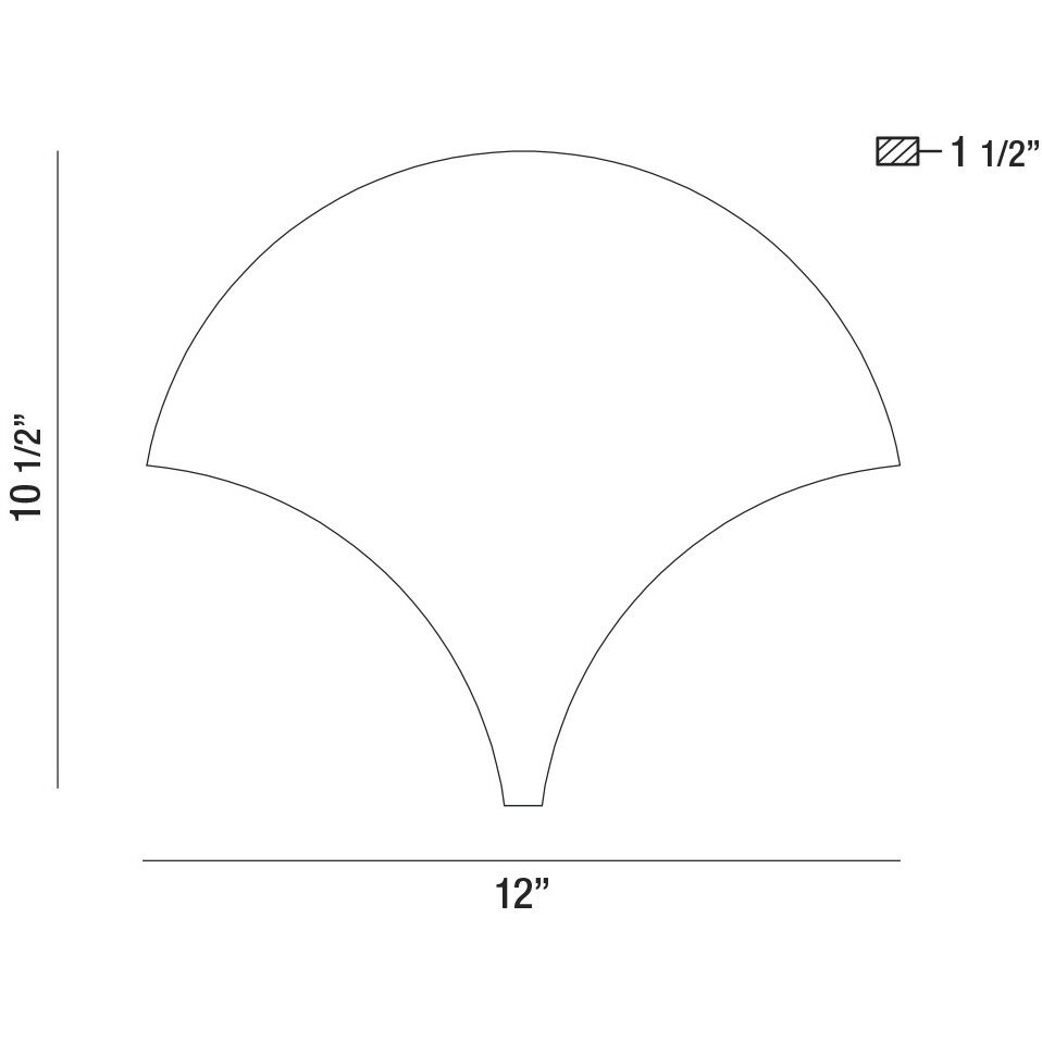 Carlaw LED 12 inch White Wall Sconce Wall Light