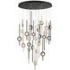 Barletta LED 39.75 inch Gold and Black Chandelier Ceiling Light