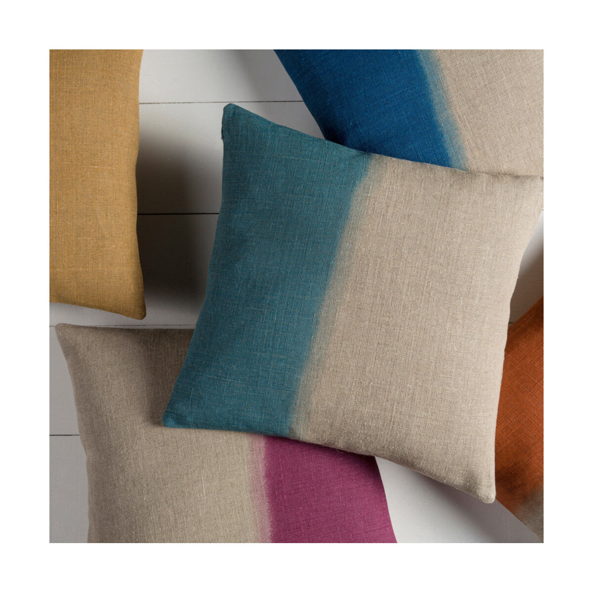 Dip Dyed 20 X 20 inch Khaki/Tan Pillow Kit