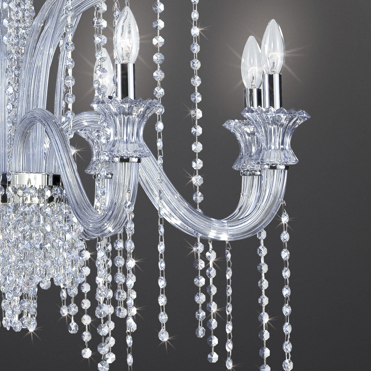 Nava 6 Light 28 inch Chrome Chandelier Ceiling Light