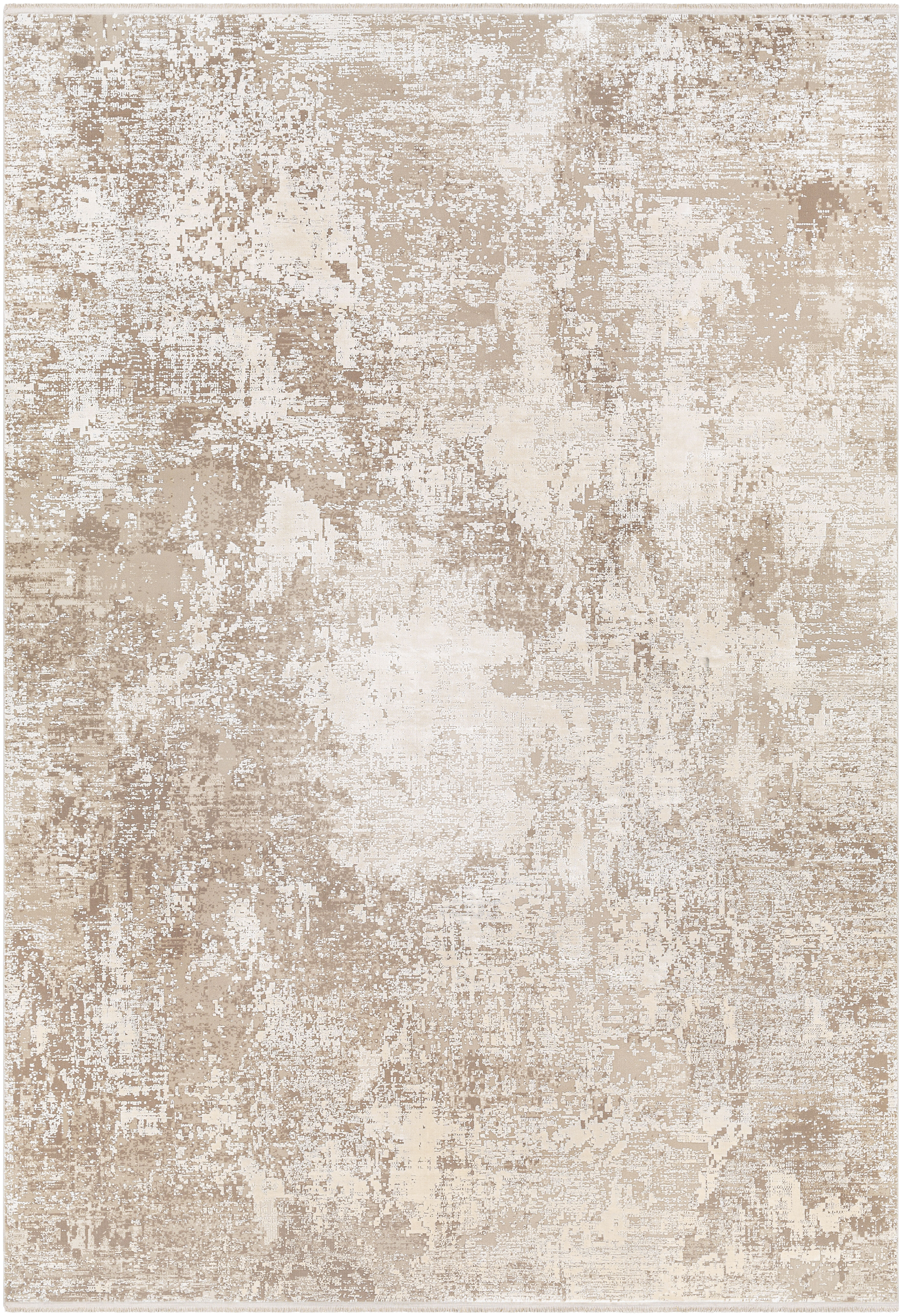 Solar 134 X 90 inch Ivory Rug, Rectangle