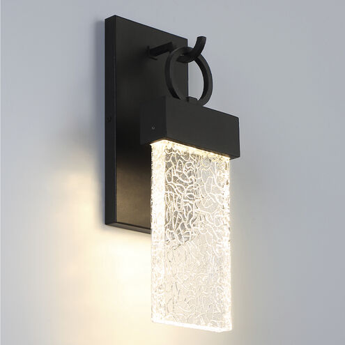 Vasso 1 Light 16 inch Satin Black Outdoor Wall Sconce