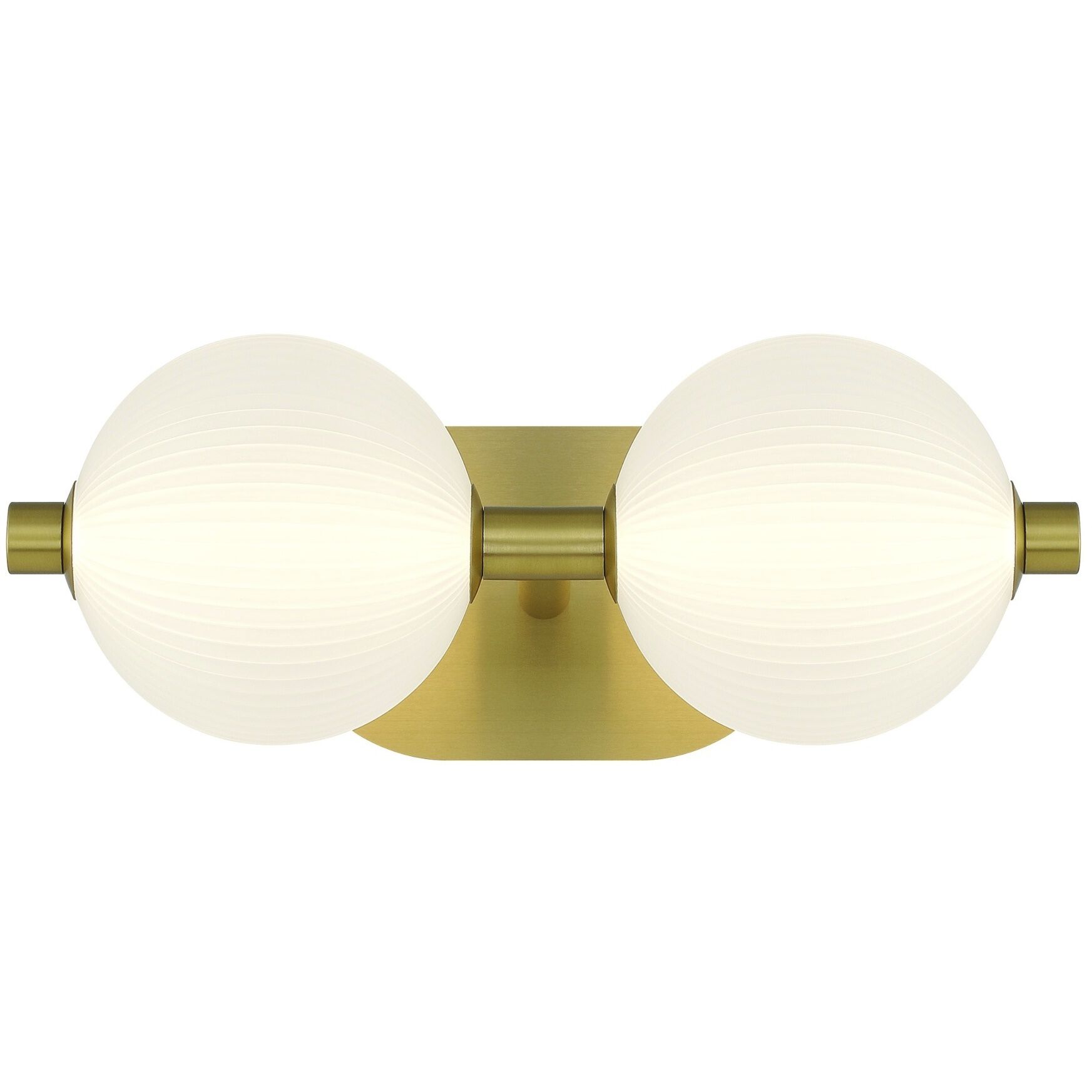 Palmas 2 Light 15 inch Gold Vanity Light Wall Light
