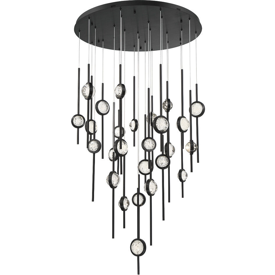 Barletta LED 39.75 inch Black Chandelier Ceiling Light