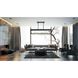 Aerie Linear Chandelier Ceiling Light in Silver and Black