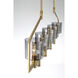 Decato 7 Light 8.5 inch Brushed Gold Chandelier Ceiling Light