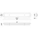 Tramore 1 Light 38 inch Black Outdoor Wall Sconce in Alabaster