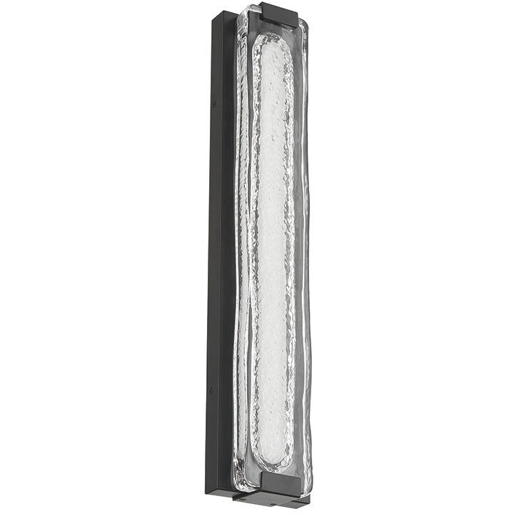 Hiltic LED 24 inch Matte Black Outdoor Wall Sconce