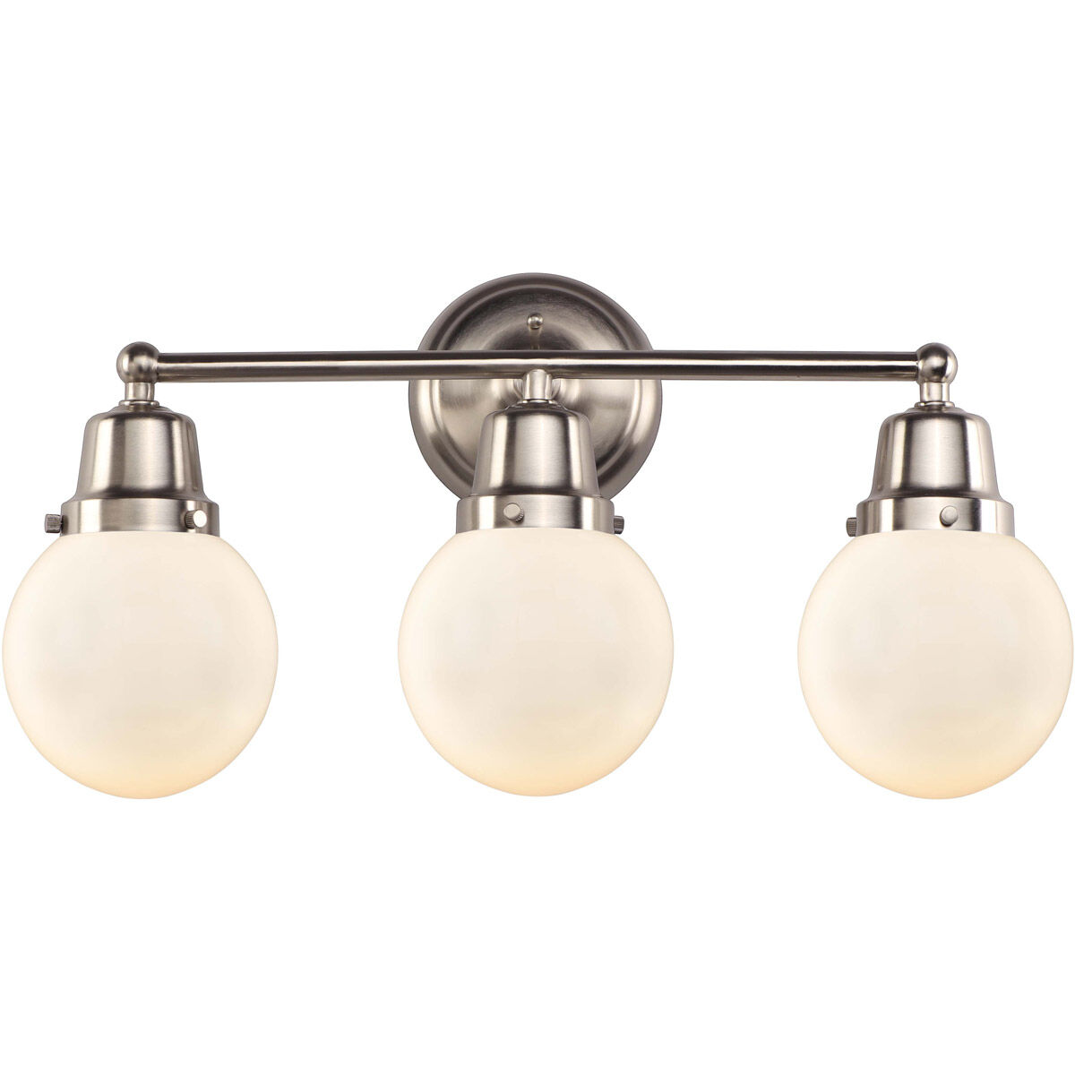 Aditi Beacon 3 Light 22 inch Brushed Satin Nickel Bath Vanity Light Wall Light, Aditi