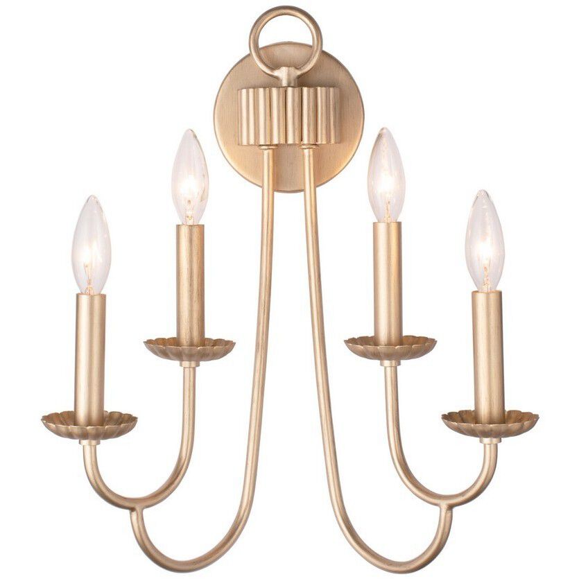 Kiera Wall Sconce Wall Light in Modern Gold