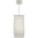 Clover 1 Light 8 inch Aged Silver Outdoor LED Pendant