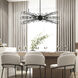 Dendelio 10 Light 24.5 inch Black Chandelier Ceiling Light