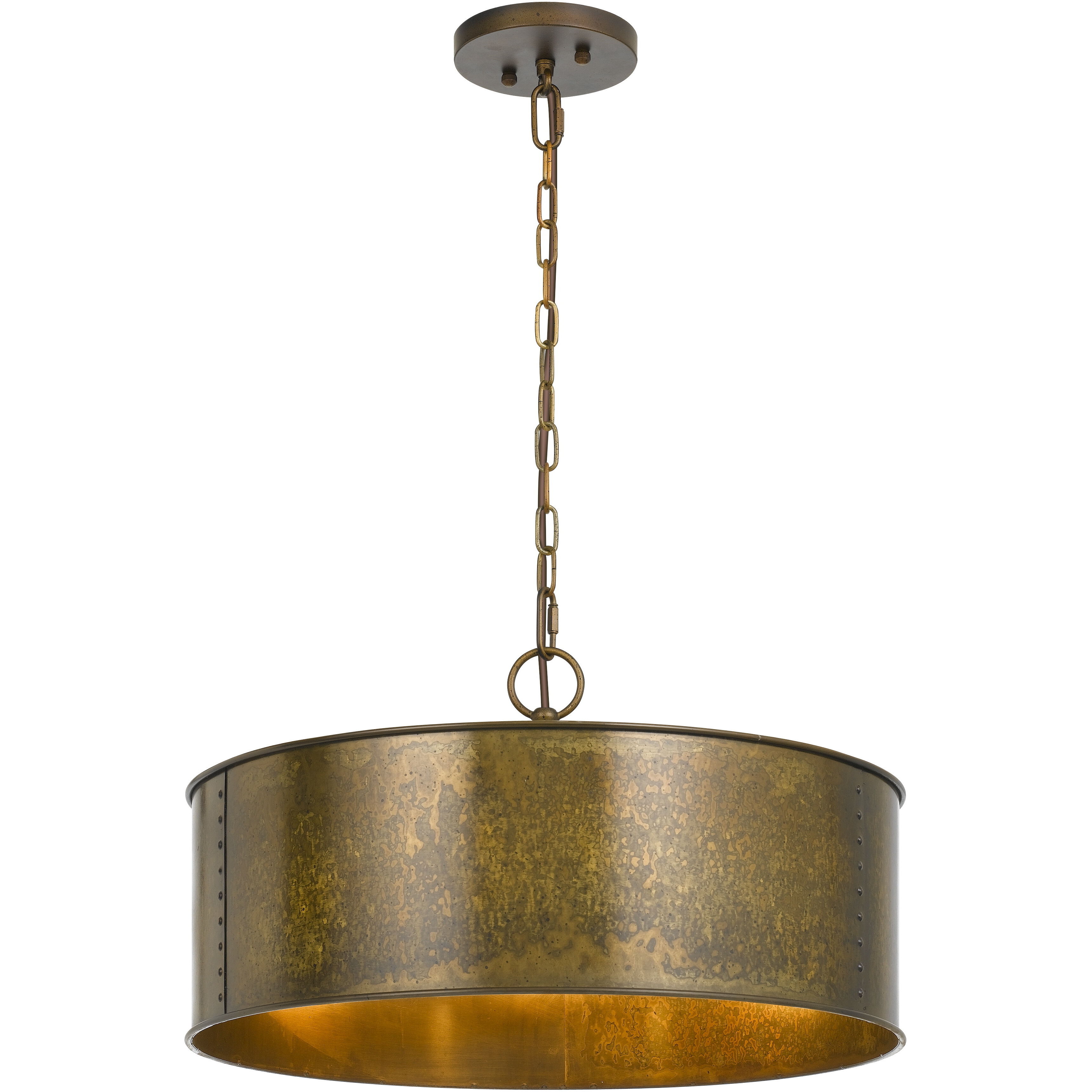 Rochefort 3 Light 20 inch Distress Gold Chandelier Ceiling Light