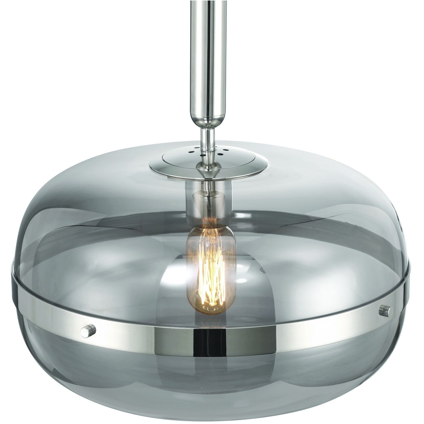 Nottingham 1 Light 13.75 inch Polished Nickel Pendant Ceiling Light