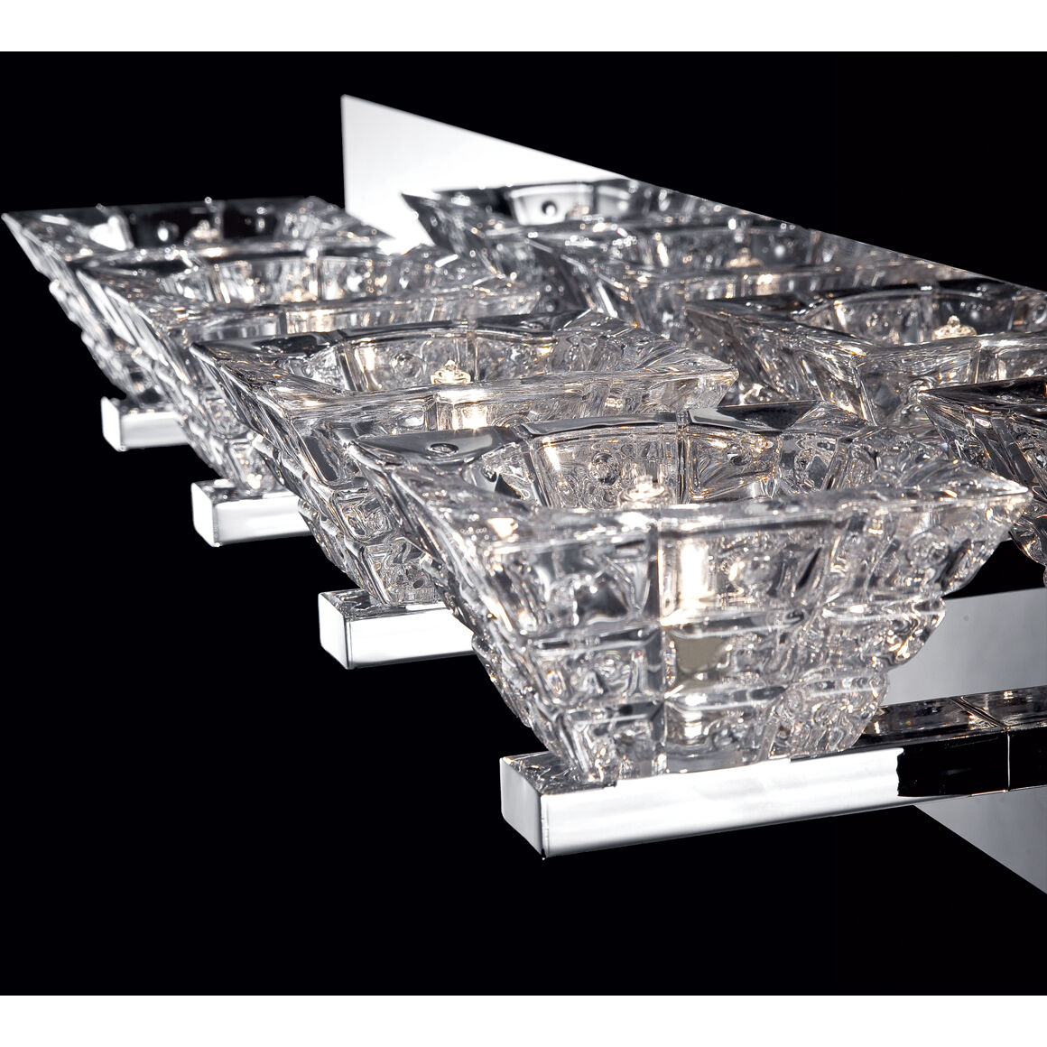 Zilli 5 Light 31 inch Chrome Vanity Light Wall Light