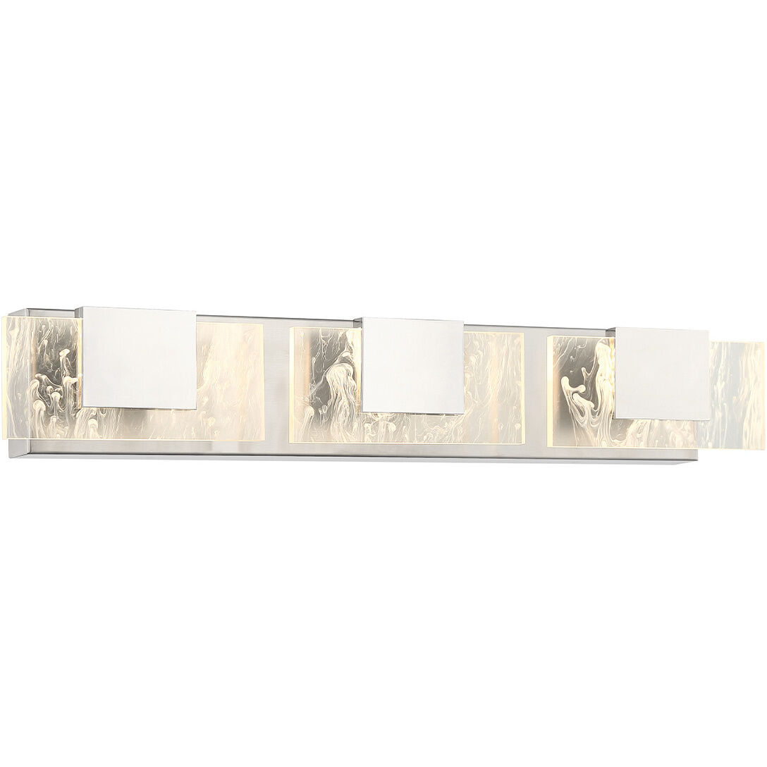 Kasha LED 27.75 inch Chrome Vanity Light Wall Light