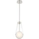 Solari LED 8 inch Polished Nickel Pendant Ceiling Light