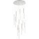 Benicio LED 22 inch Polished Nickel Chandelier Ceiling Light