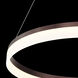 Minuta LED 32 inch Bronze Chandelier Ceiling Light, Large