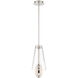 Solari LED 8 inch Polished Nickel Pendant Ceiling Light