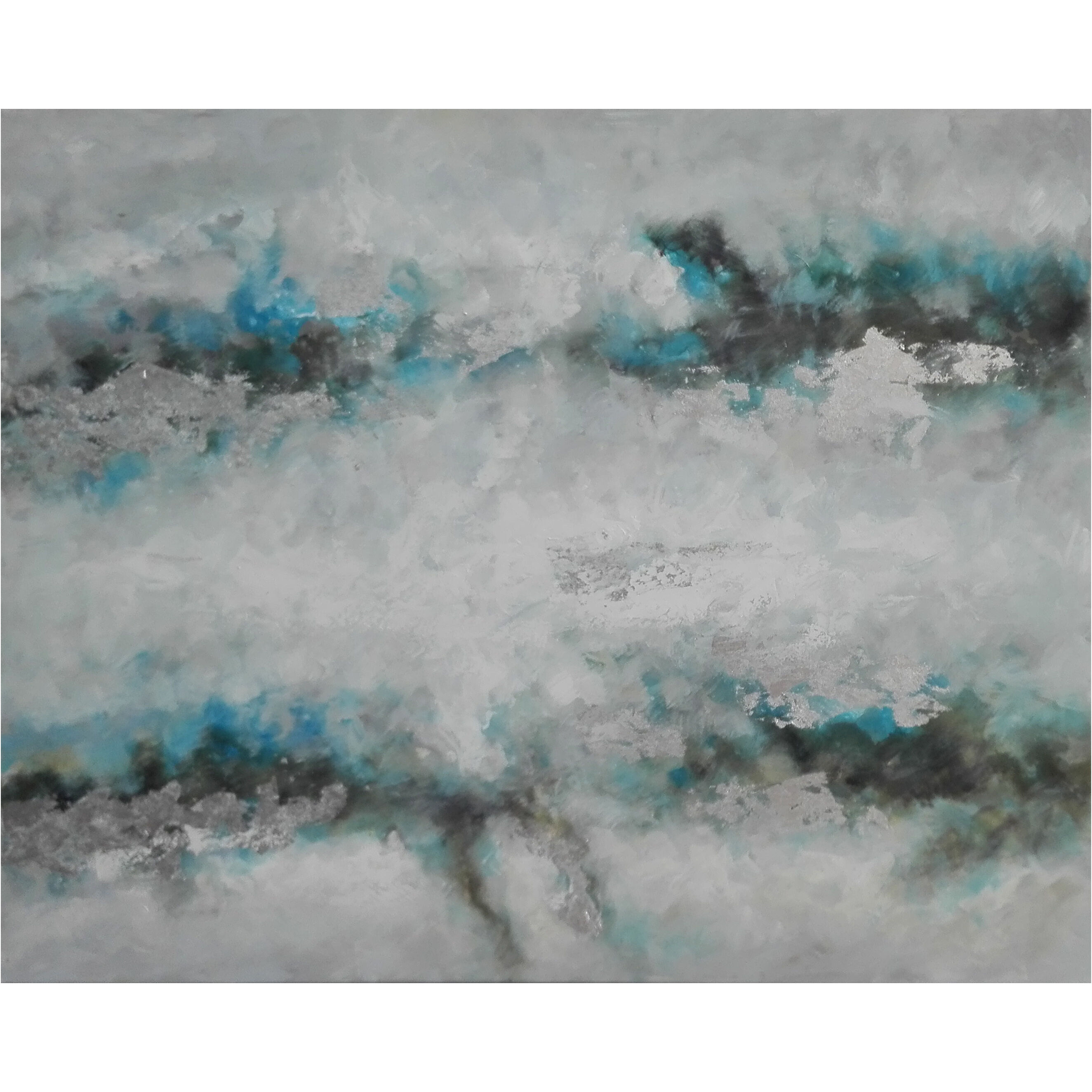 Canada White and Blue Wall Art