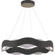 Vaughan LED 33.5 inch Silver and Black Chandelier Ceiling Light